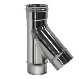 Одностенный тройник d=115 45°