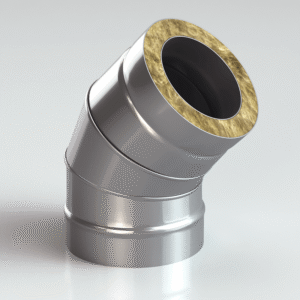 Утепленный угол 45° d=130/200